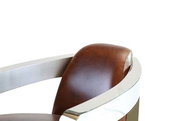 Armchair in Vintage Cigar Leather