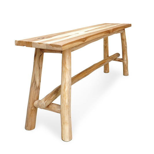 Bench with rounded legs