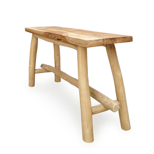 Bench with rounded legs