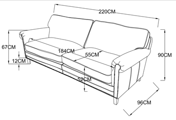 3-Seater Sofa in Vintage Cigar Leather