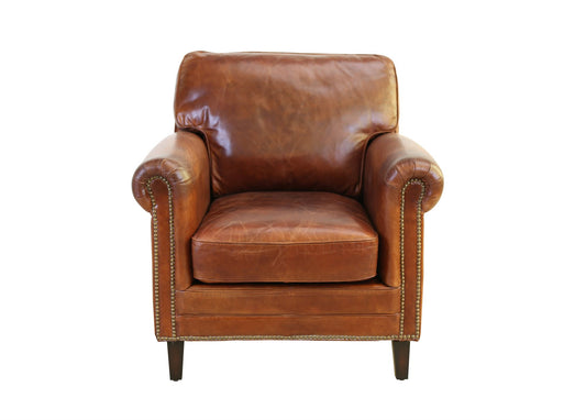 Fairfield Vintage Cigar Leather Armchair