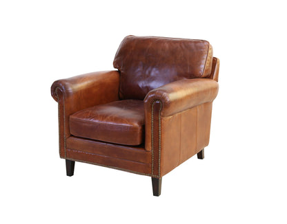 Fairfield Vintage Cigar Leather Armchair