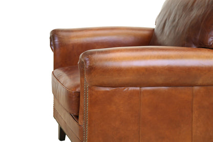 Fairfield Vintage Cigar Leather Armchair